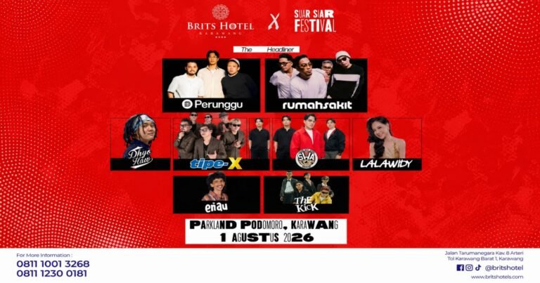 Brits Hotel Karawang Jadi Mitra Resmi Suar Siar Festival 2026, Siapkan Paket VIP hingga Bundling Menginap