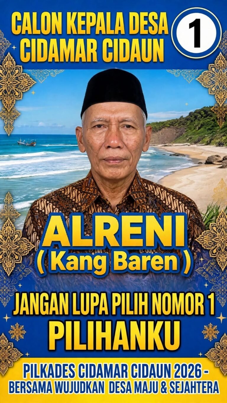 Kang Baren Kantongi Nomor Urut 1, Usung Jargon “Lembur Diurus Desa Ditata” di Pilkades Cidamar 2026